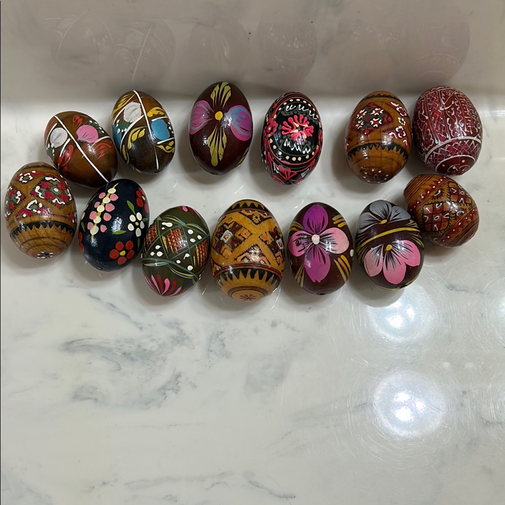 Vintage Intricately Painted Decorative Egg